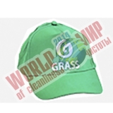 Бейсболка зеленая с логотипом Grass